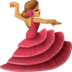 💃🏽 woman dancing: medium skin tone display on Facebook